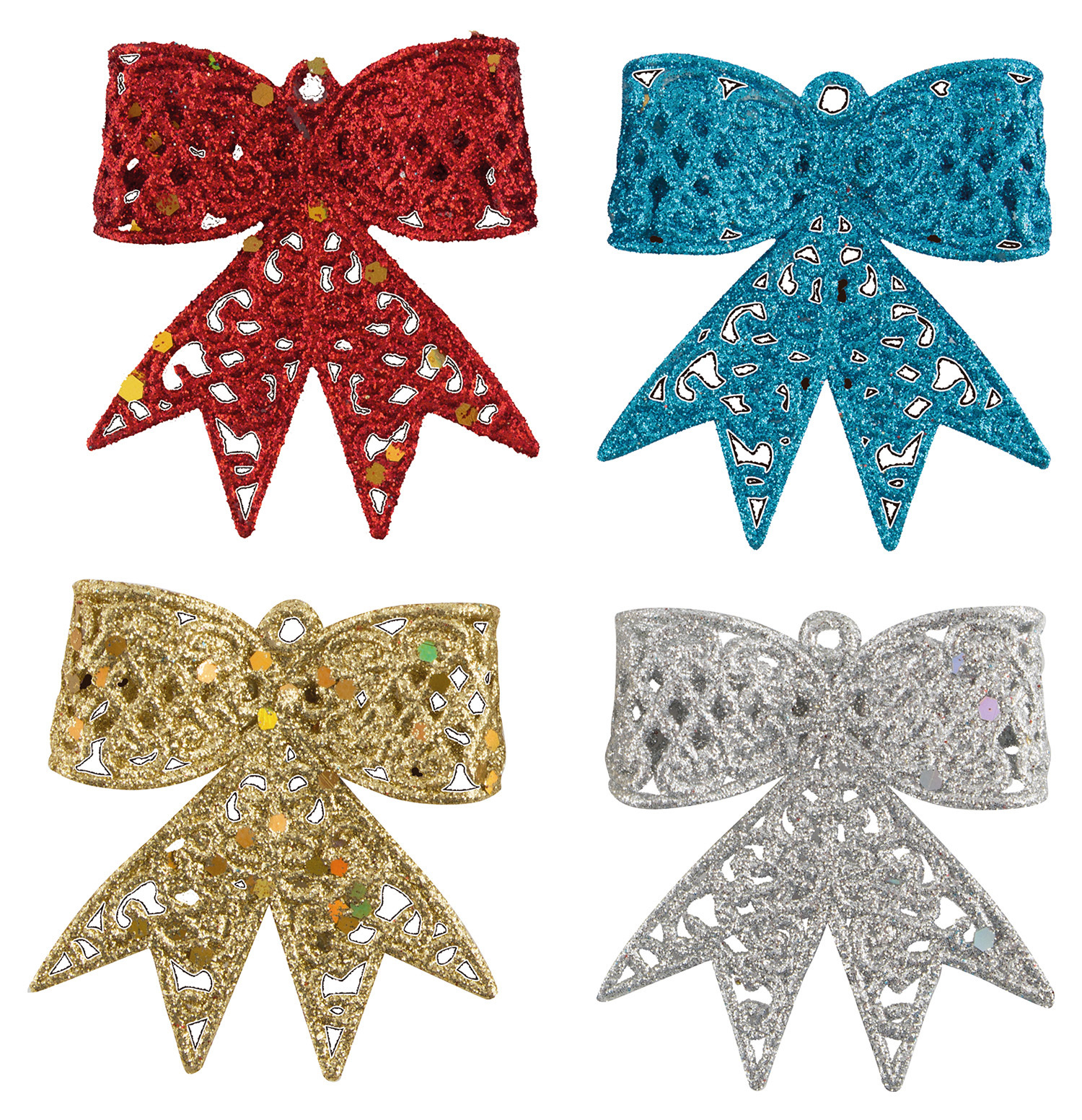 Изображение товара Украшение декоративное Бантики 4шт 13x2x16.2 см