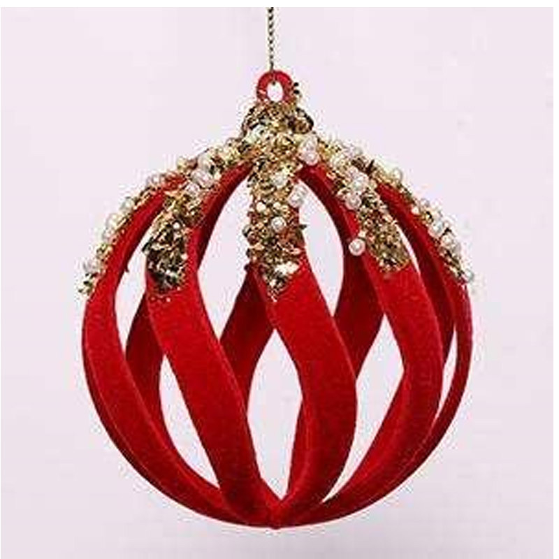 Изображение товара Елочный шар Волшебная страна 106351 Syqb4-0123054 13 см пластик красный