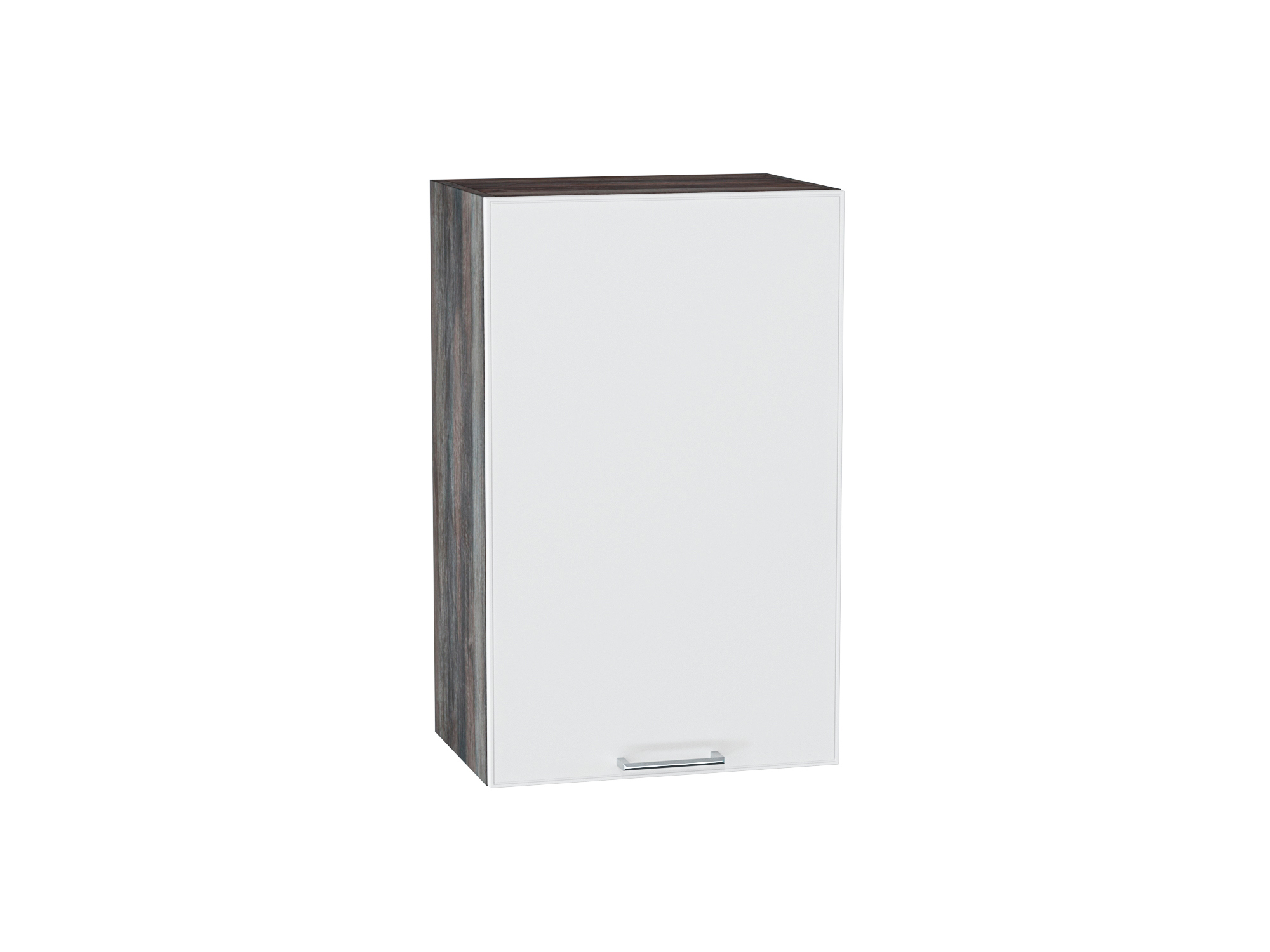 Изображение товара Навесной шкаф с 1 дверцей Сурская мебель Мемфис 45x71.6x31.8 см ЛДСП цвет кальяри/белый софт