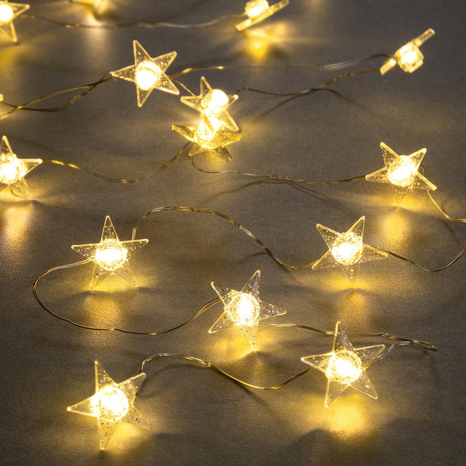 Изображение товара Электрогирлянда комнатная Luazon lighting 7867185 нить 2 м 20 ламп прозрачный 2 режима работы