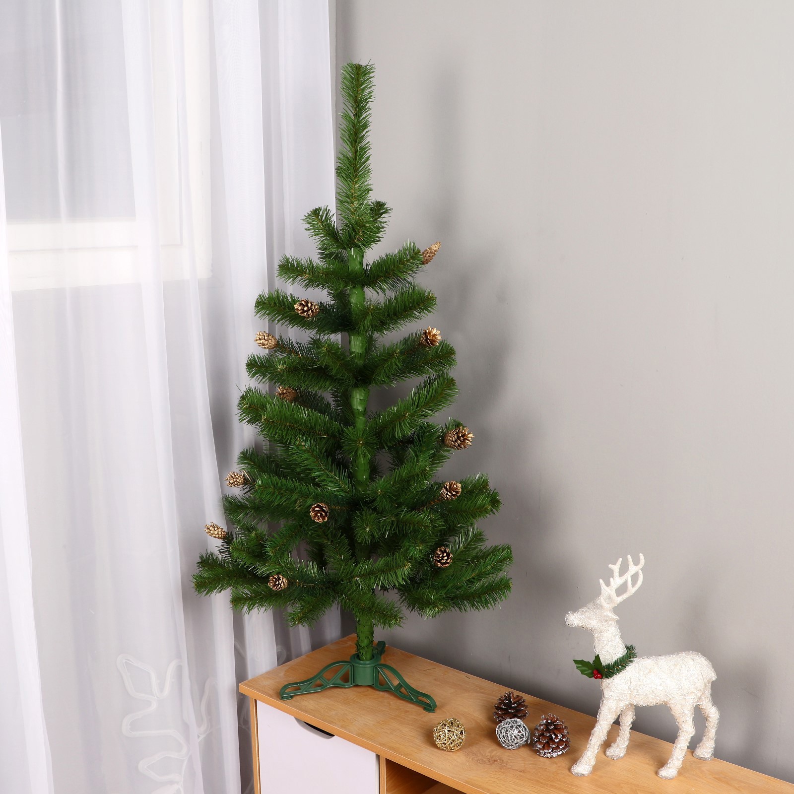 Изображение товара Ель новогодняя искусственная Зимнее волшебство 9244279 Таёжная элитная h 100 см зеленый