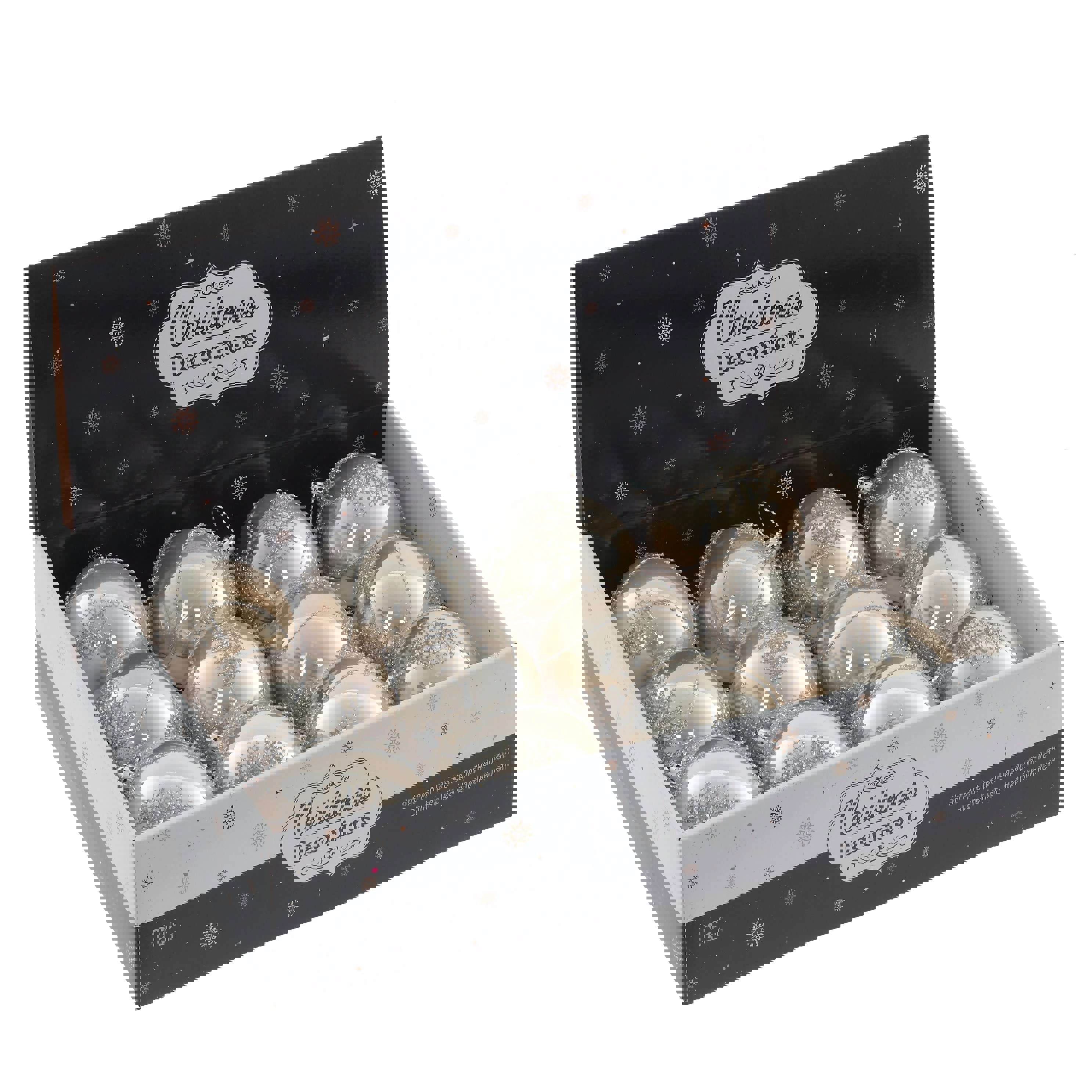 Изображение товара Набор елочных шаров желтый золотой 12 шт диаметр 8 см ПВХ глянцевый