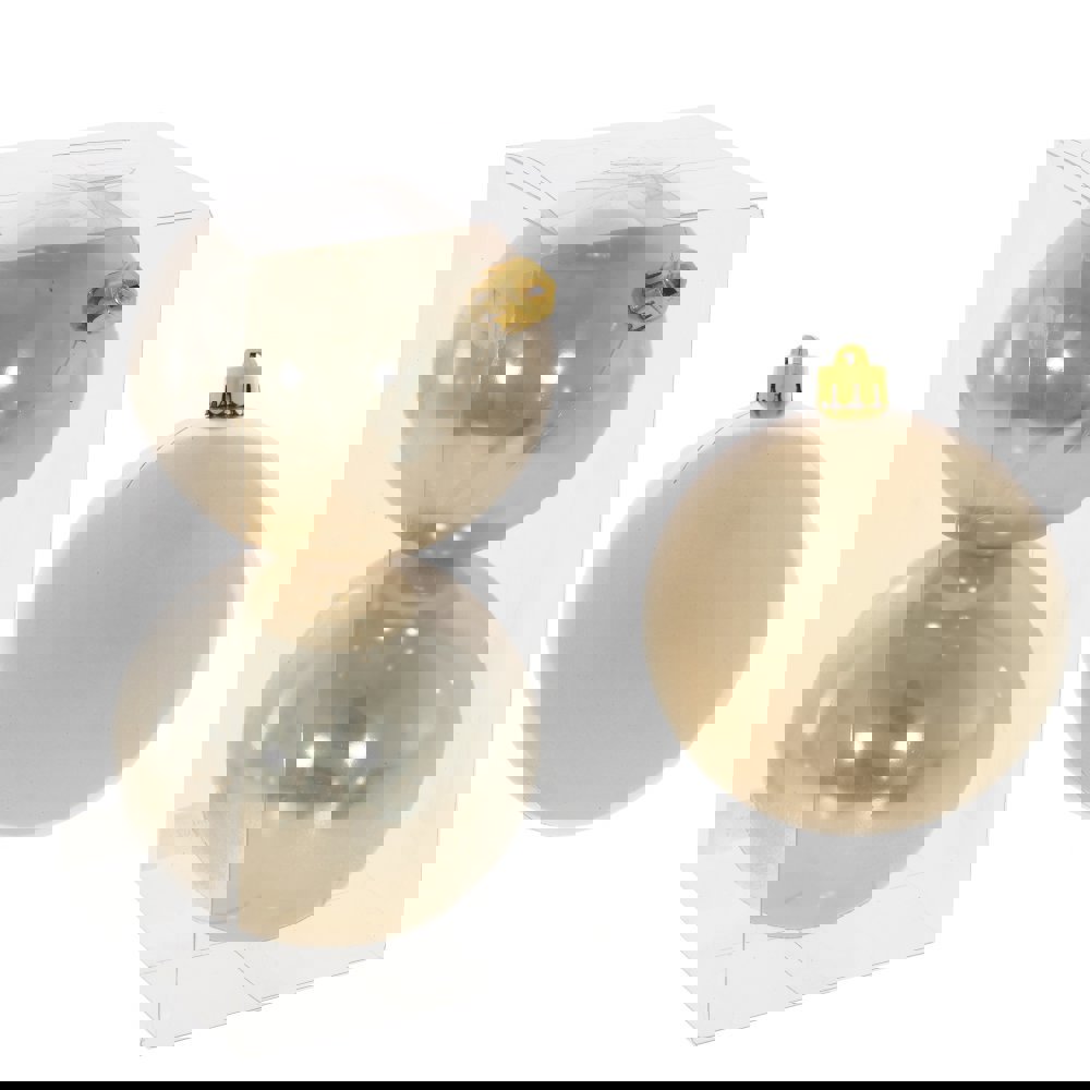 Изображение товара Набор елочных шаров No name 753702 753702 10 см пвх бежевый 2 шт