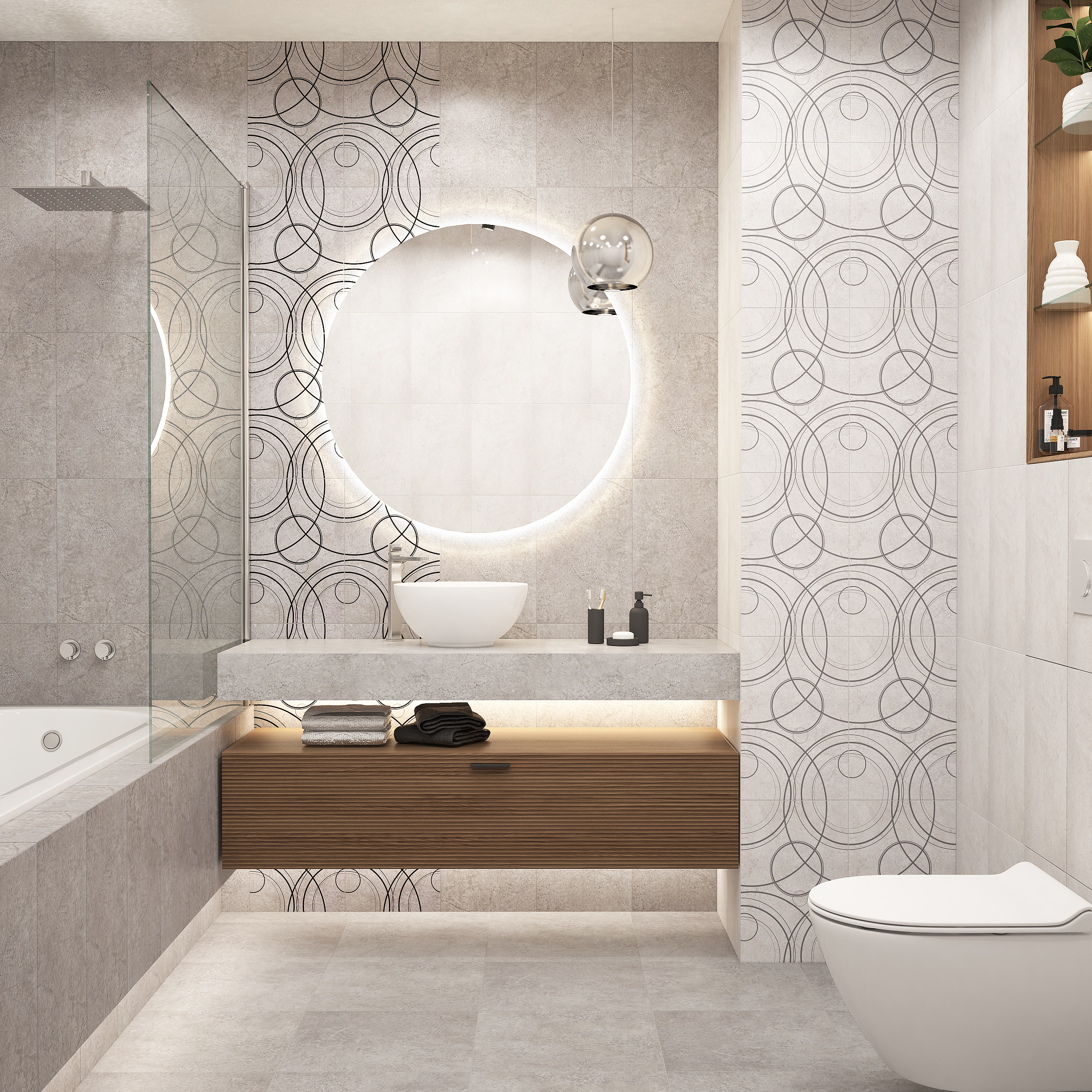 Изображение товара Настенная плитка Keramin 00-002382 27.5x40см 1.65 м² цвет серый