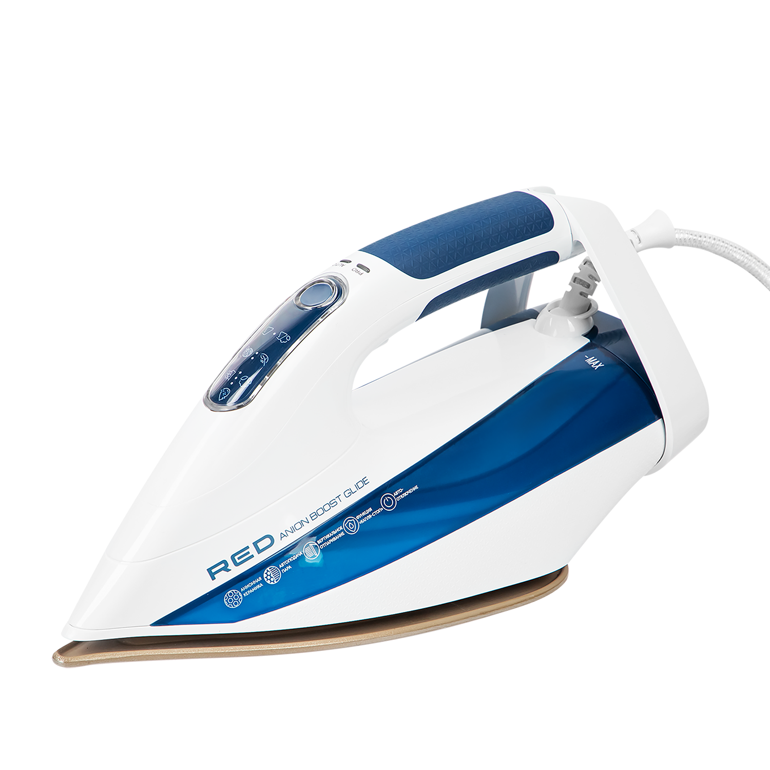 Изображение товара Утюг Red solution RI-C295 с электронным дисплеем и 6 программами глажки