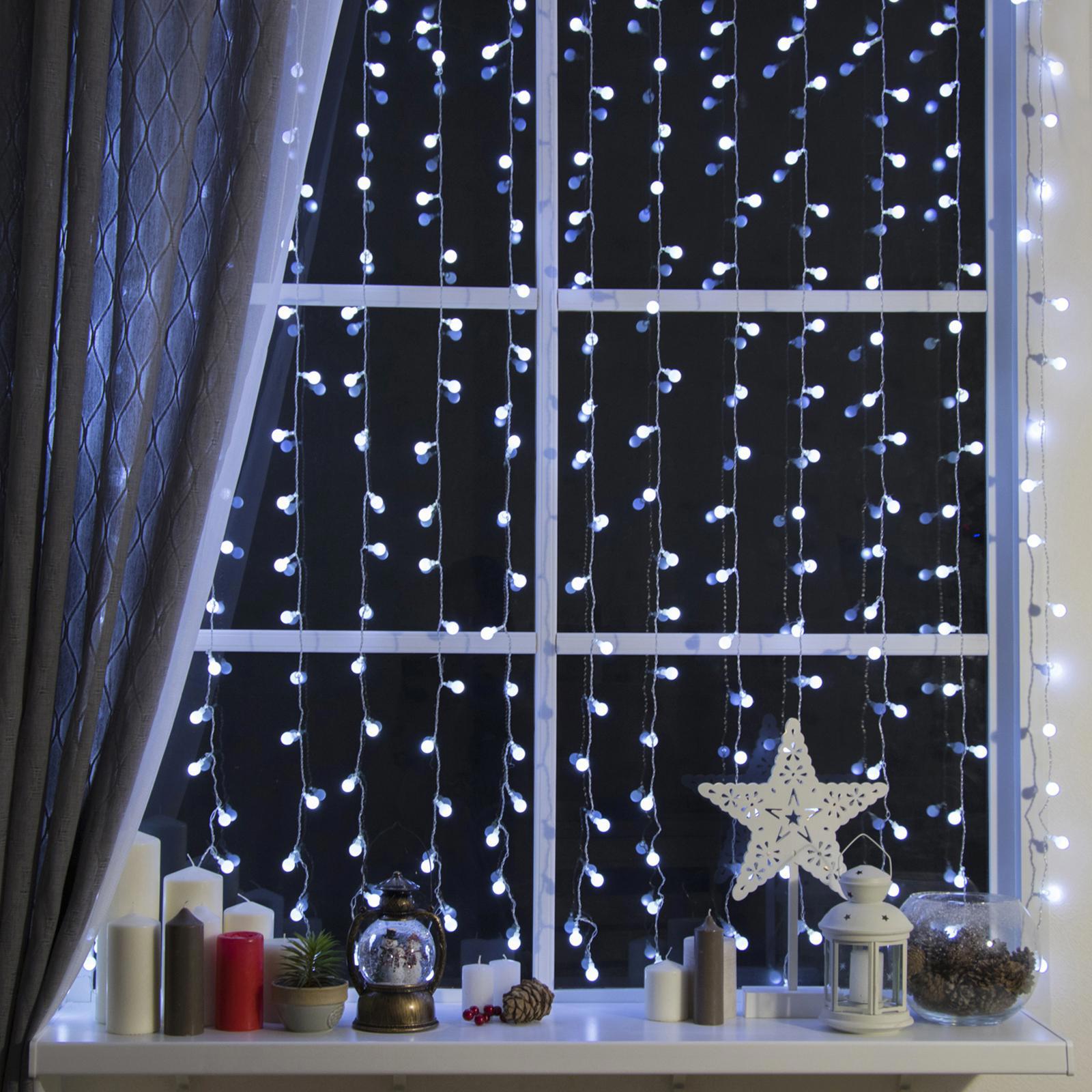 Изображение товара Комнатная электрогирлянда Luazon lighting занавес 2x2 м 360 LED белый 8 режимов