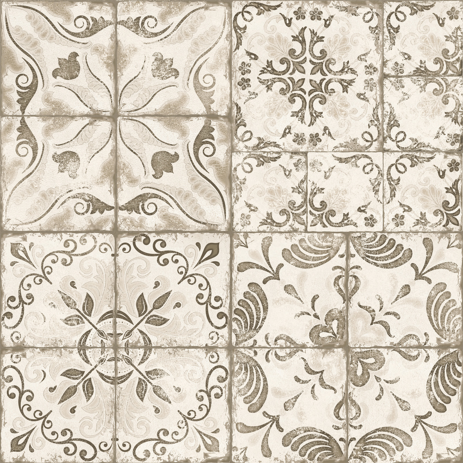 Изображение товара Керамогранит NewTrend Laberta Flow Beige 41x41см матовый рельеф