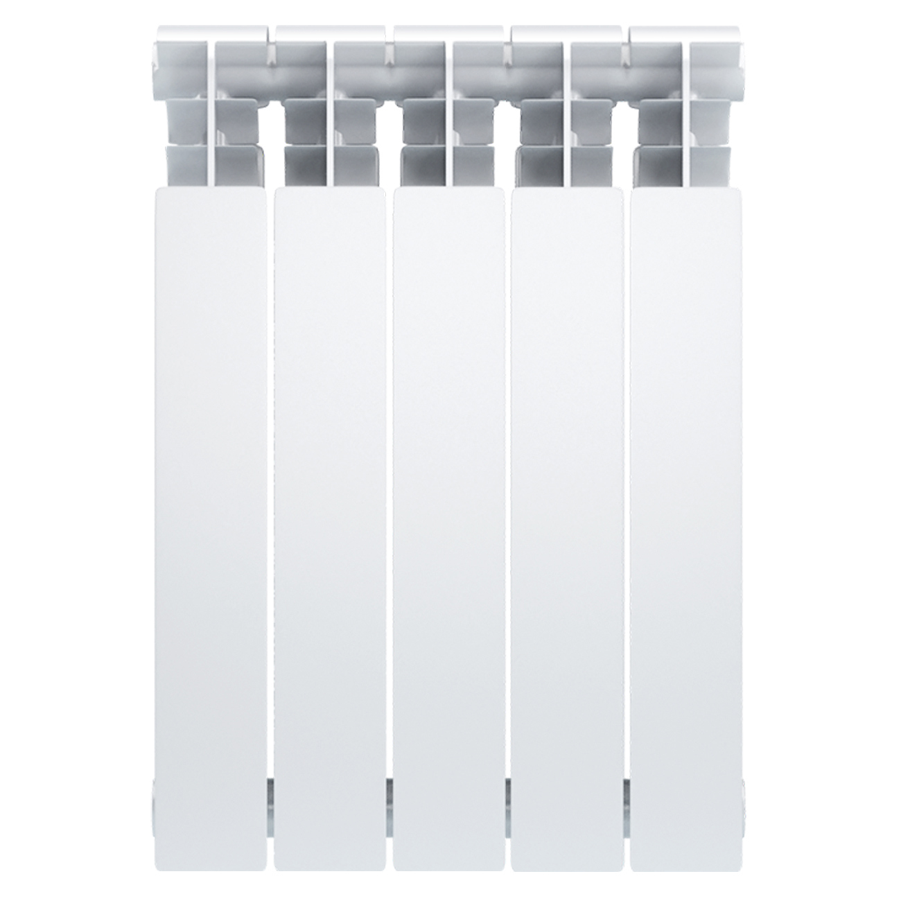 Изображение товара Радиатор секционный Oasis Bimetal 500/96 5 секций боковое подключение биметалл белый