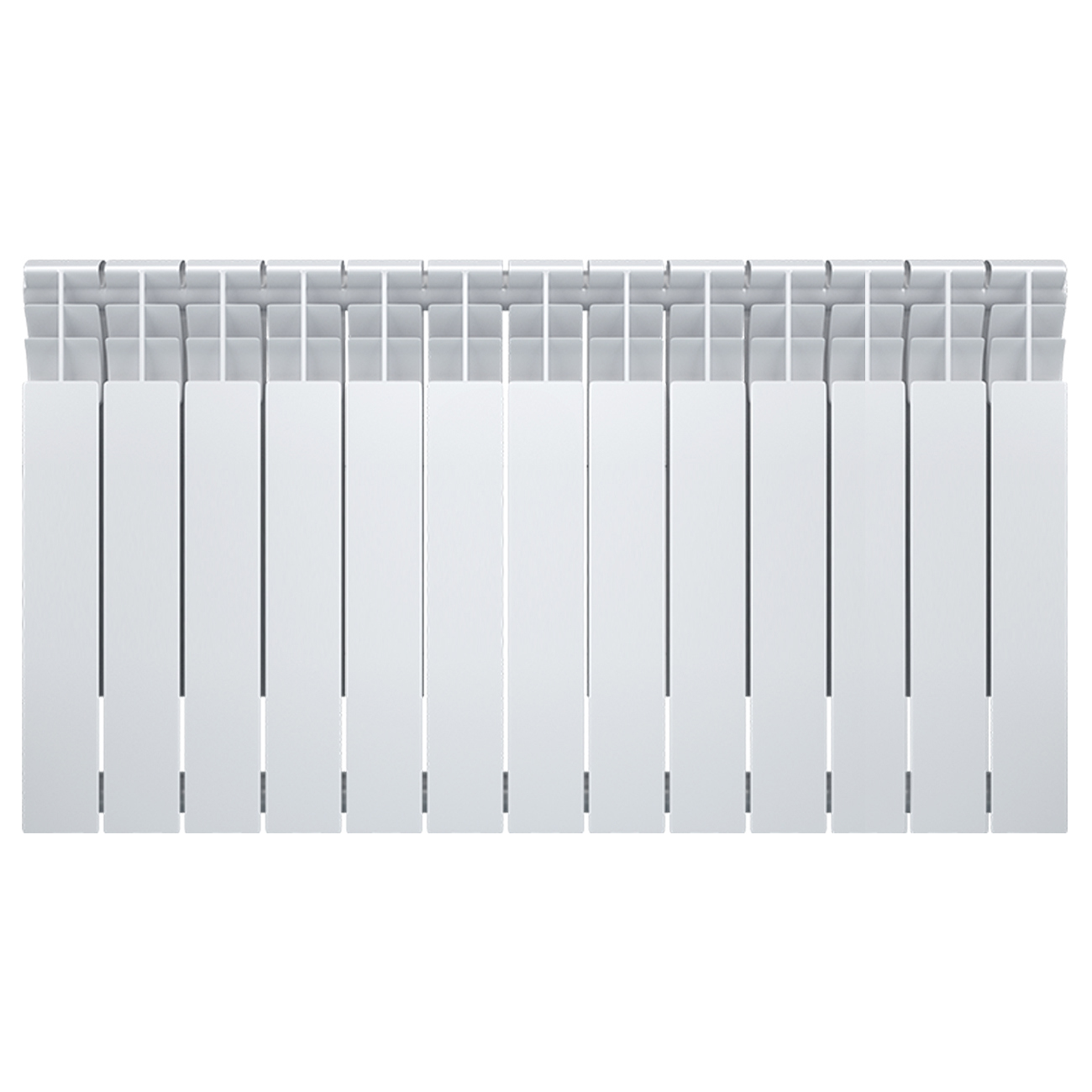 Изображение товара Радиатор секционный Oasis Bimetal 500/80 13 секций боковое подключение белый