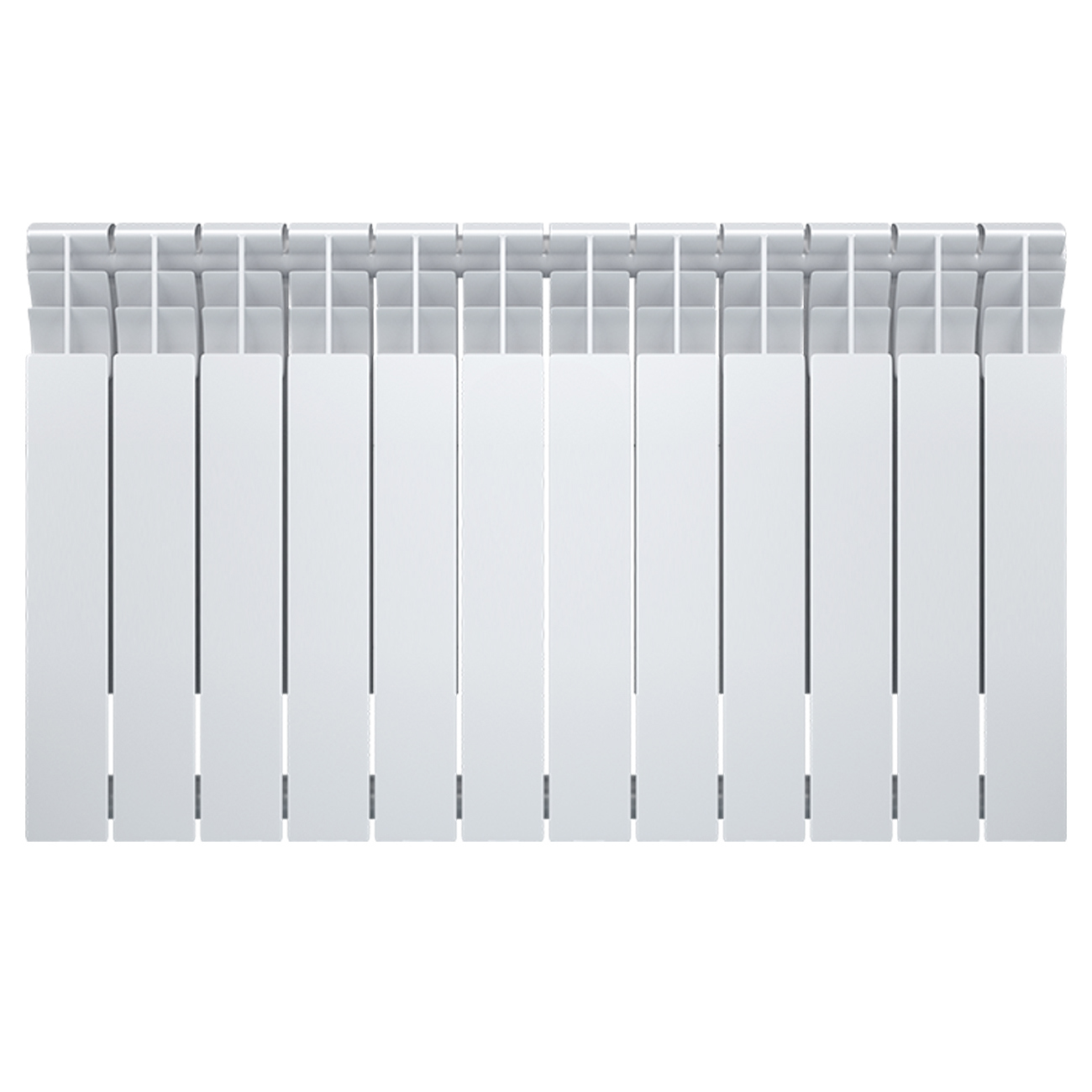 Изображение товара Радиатор секционный Oasis Bimetal 500/80 12 секций боковое подключение белый