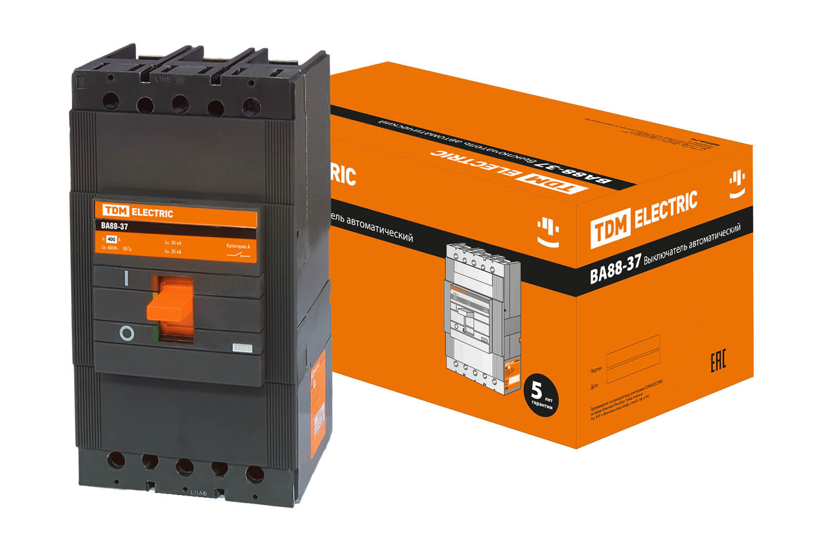 Изображение товара Автоматический выключатель Tdm electric ВА88-37 3P C400 А 35 кА SQ0707-0020 Изображение товара Автоматический выключатель Tdm electric ВА88-37 3P C400 А 35 кА SQ0707-0020