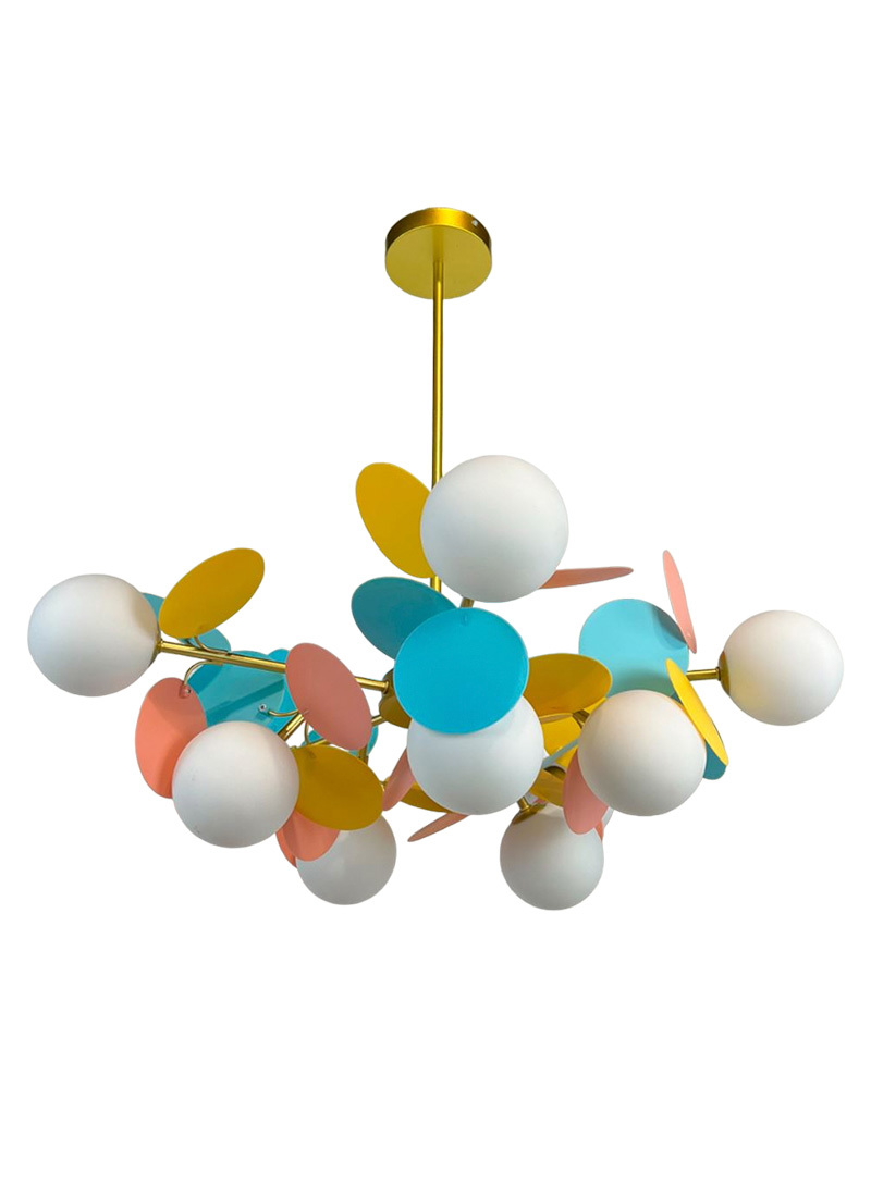 Изображение товара Люстра потолочная Балтийский Светлячок Севилья WL-10010 10 ламп 25 м² цвет разноцветный