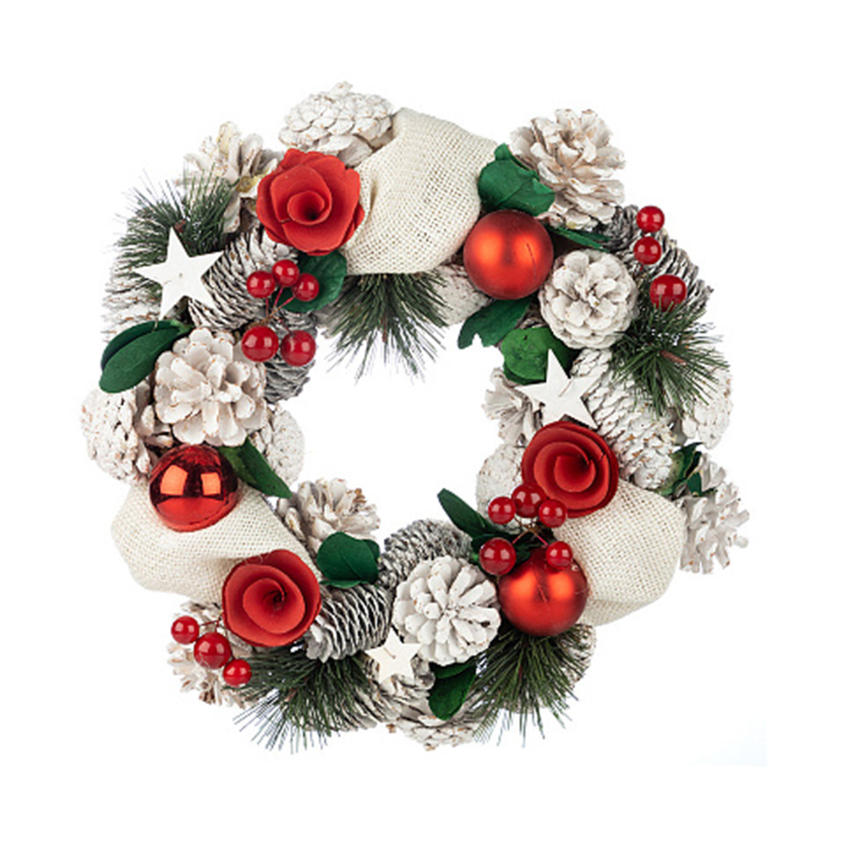 Изображение товара Рождественский венок Волшебная страна 264730 ø 27 см с декором