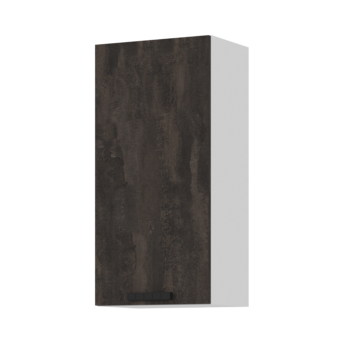 Изображение товара Навесной шкаф Стендмебель Пасаденна 45x92x30 см ЛДСП цвет белый/угольный камень