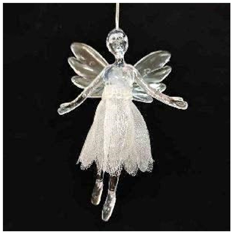 Изображение товара Украшение подвесное Ангел SYYKLC-1923118 для новогоднего декора белого цвета