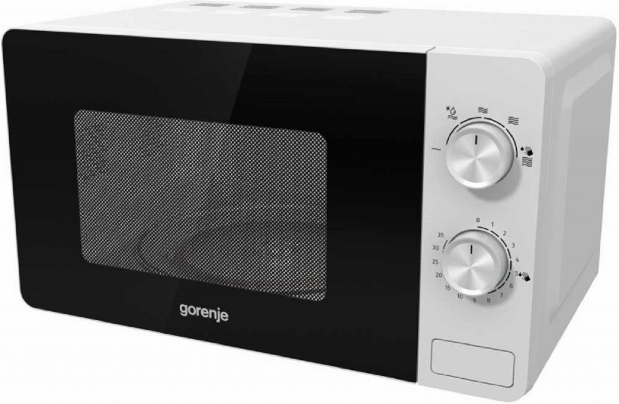 Изображение товара Отдельностоящая микроволновая печь Gorenje MO20E1W 20 л 45.1x25.7x34.3 см Белая
