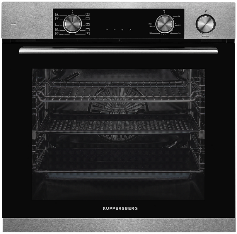 Изображение товара Электрический встроенный духовой шкаф Kuppersberg KSO 610 X 59.5x59.5x54.7 см черно-серый