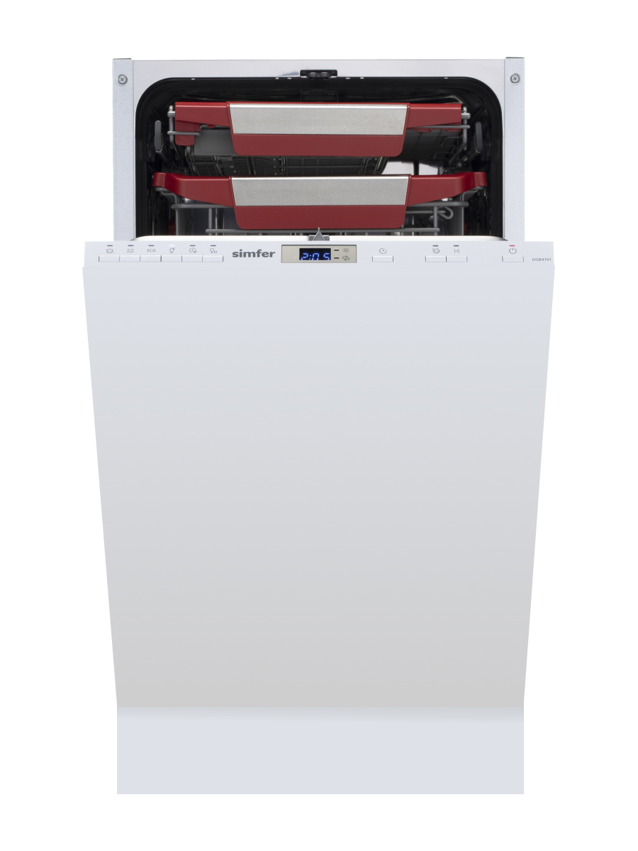 Изображение товара Встраиваемая посудомоечная машина Simfer dgb4701 44.8 см 6 программ цвет серый