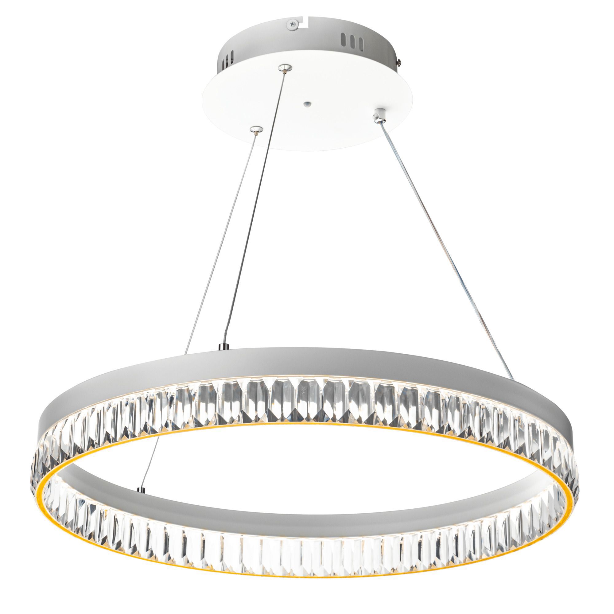 Изображение товара Люстра потолочная светодиодная Ritter Lucido с пультом регулировки яркости 18 м² белая