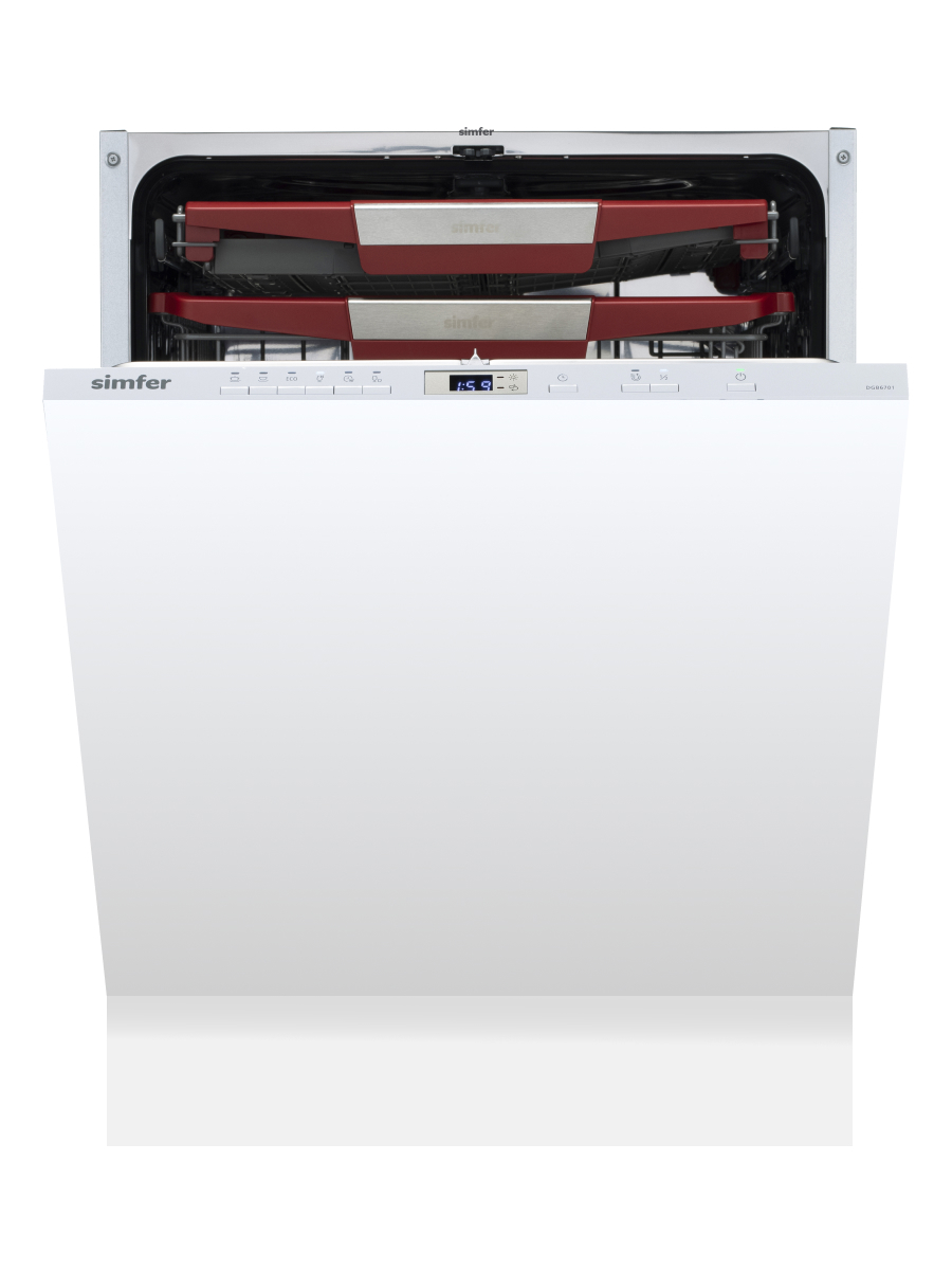 Изображение товара Встраиваемая посудомоечная машина Simfer dgb6602 59.8 см 6 программ цвет серый