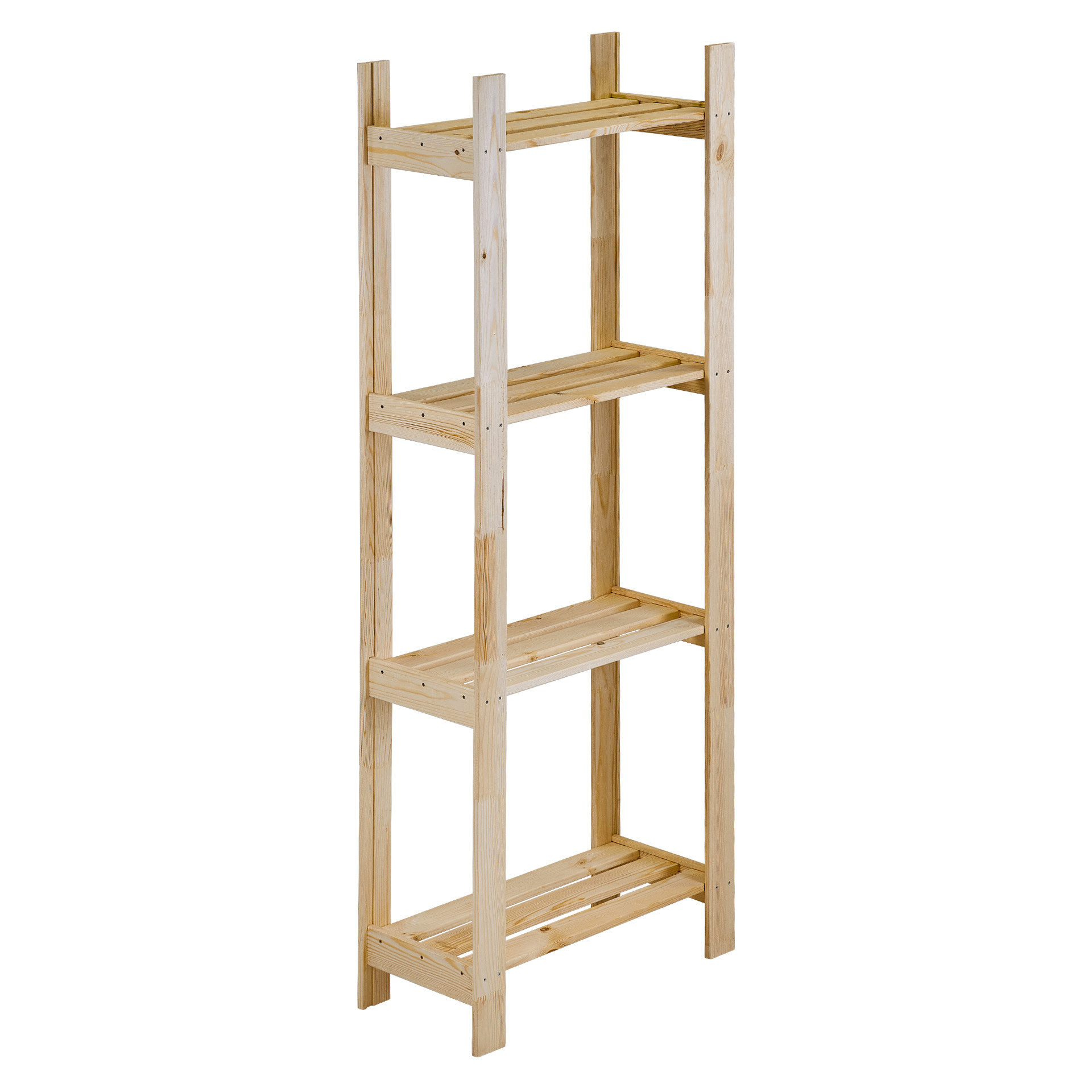 Изображение товара Стеллаж с полками из дерева 29x159x63 см бежевый для дома и хозяйственных нужд