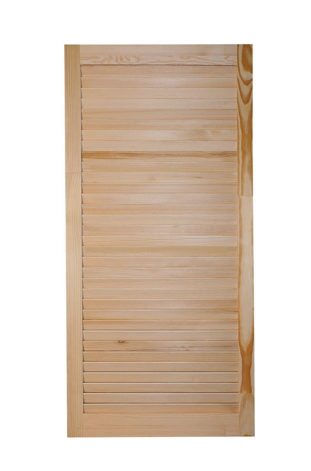 Изображение товара Жалюзийная дверь Леспроф 1015x444x20 мм сосна Экстра натуральное дерево