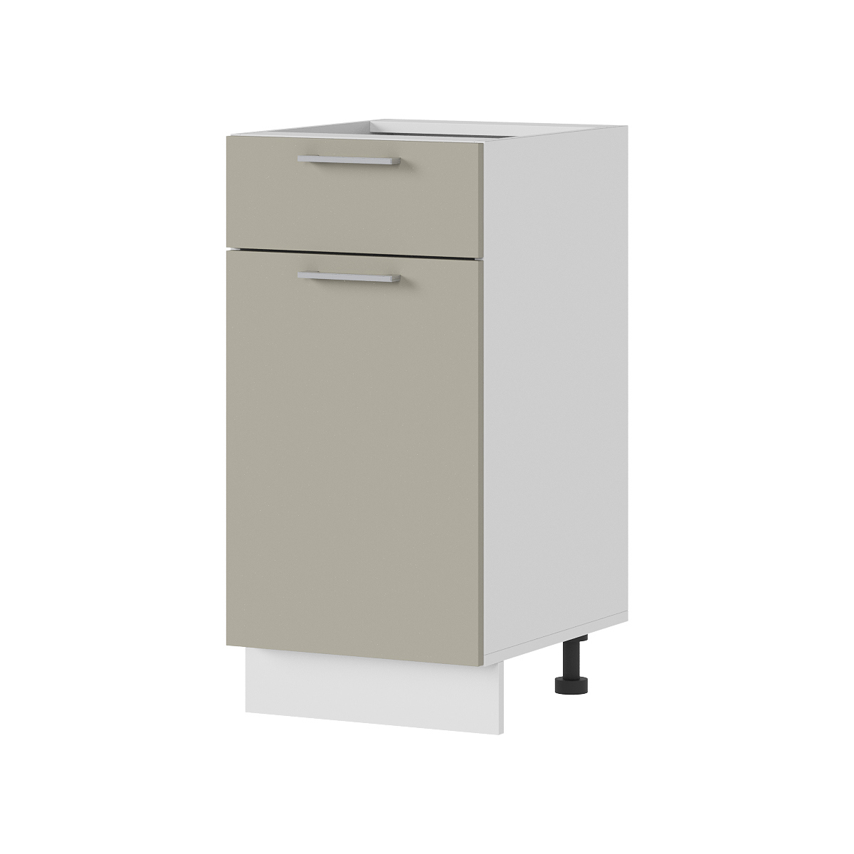 Изображение товара Напольный шкаф с ящиком Стендмебель Катрин 40x84x47.4 см ЛДСП цвет белый/циркон