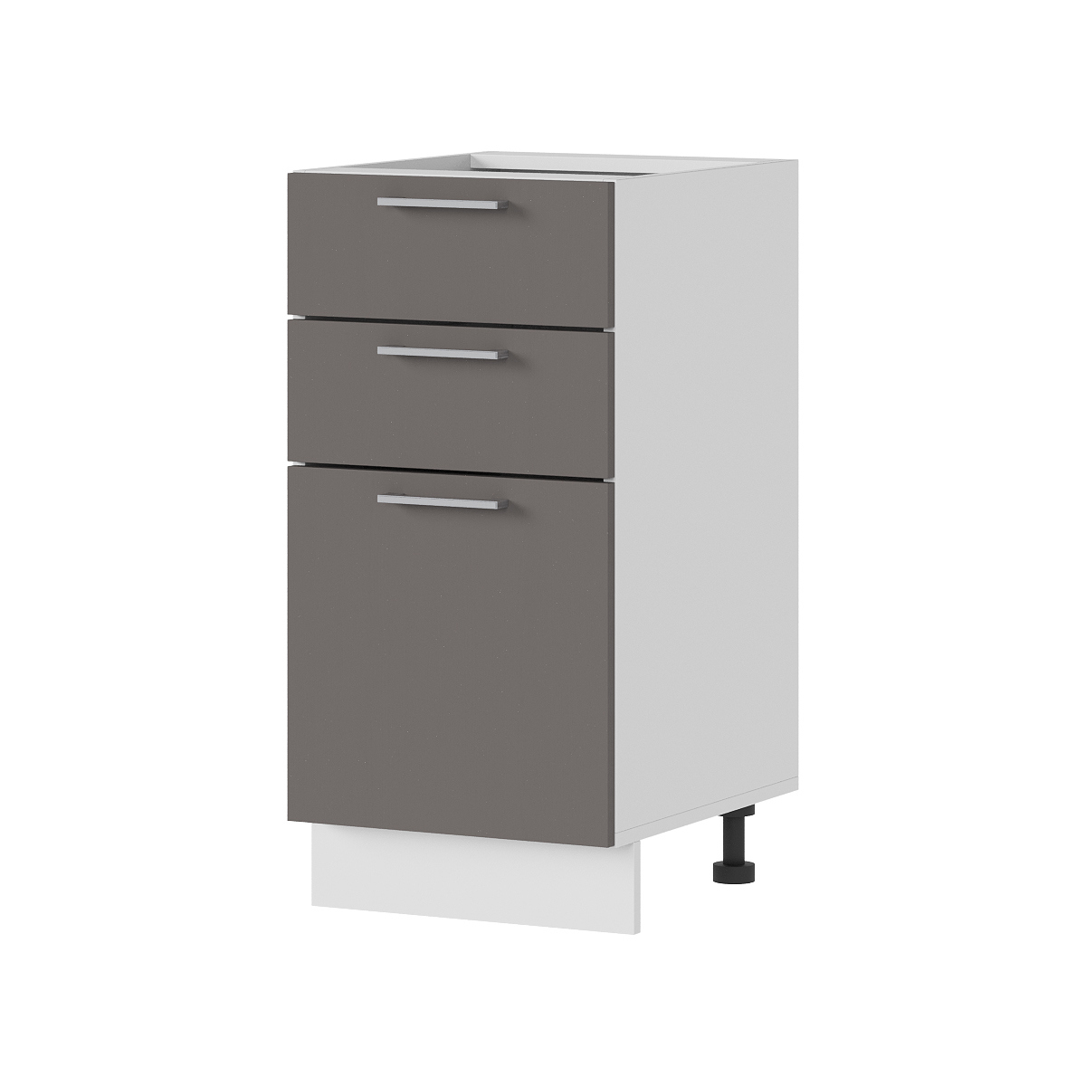 Изображение товара Напольный шкаф с 3 ящиками Стендмебель Катрин 40x84x47.4 см ЛДСП цвет белый/муссон