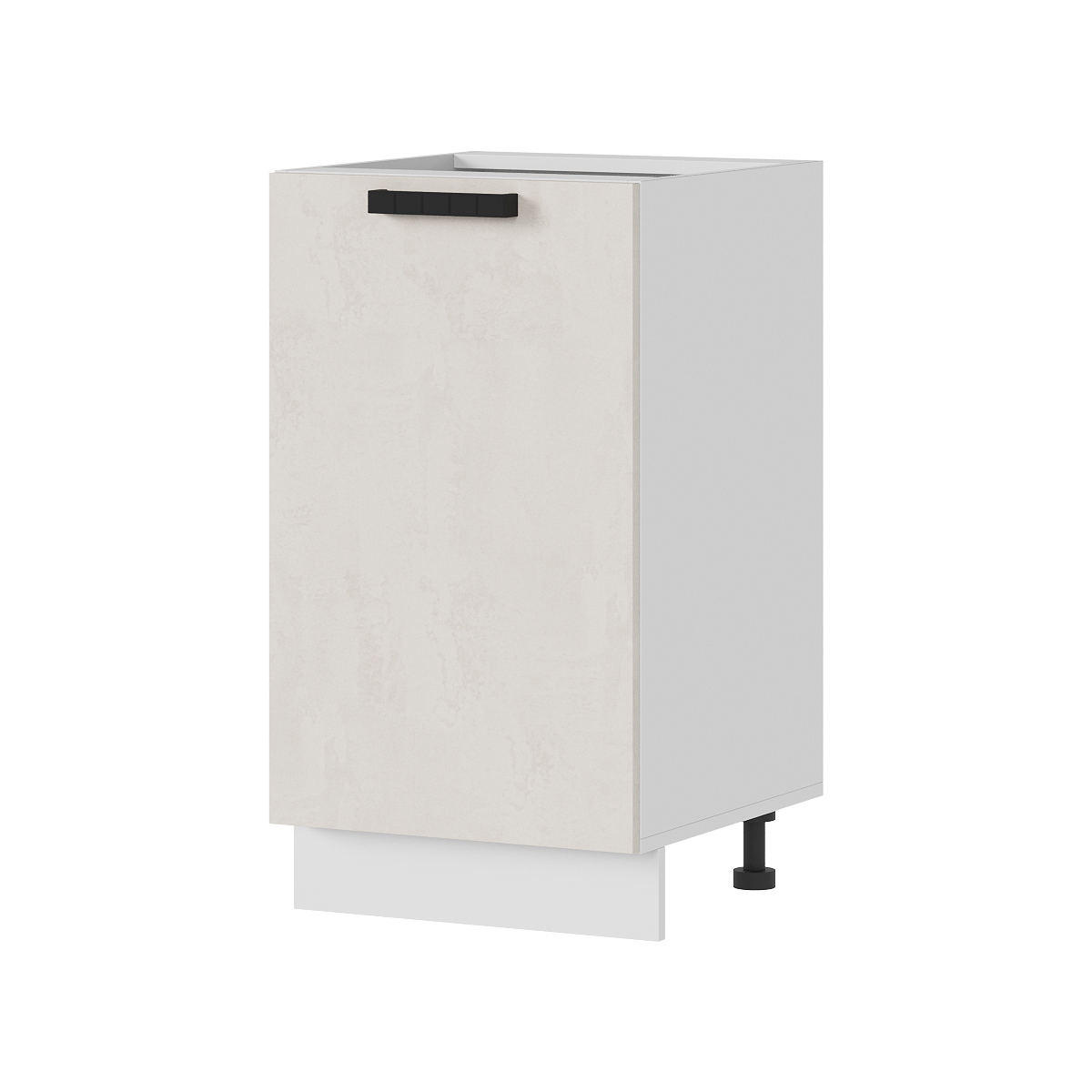 Изображение товара Напольный шкаф Стендмебель ШН Пасаденна 45x81.6x46 см ЛДСП цвет белый/шелковый камень