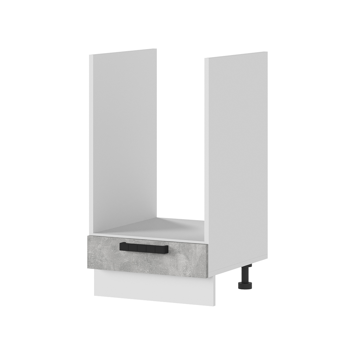 Изображение товара Напольный шкаф под духовку Стендмебель Пасаденна 45x81.6x46 см ЛДСП цвет белый/ателье светлое