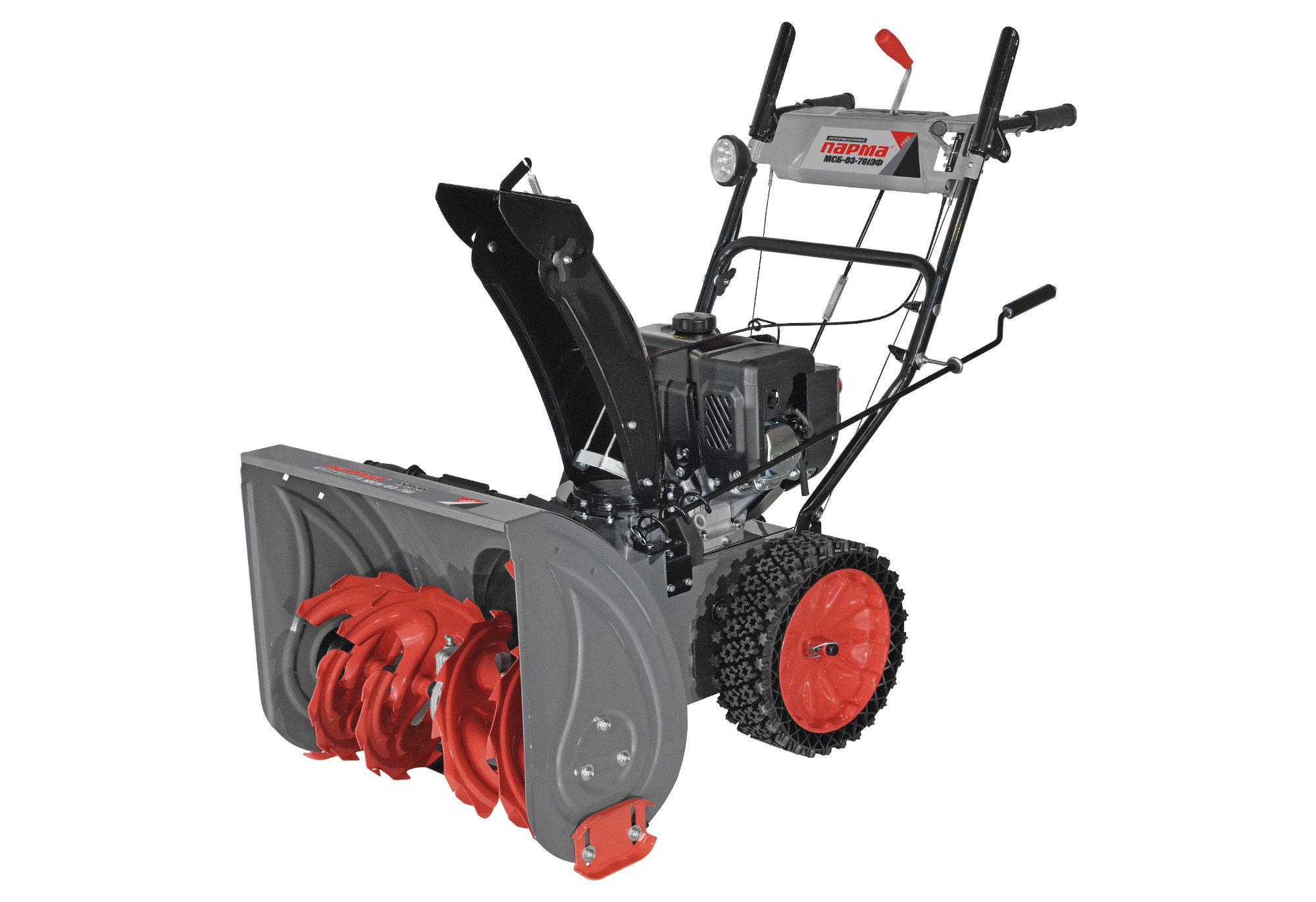 Изображение товара Бензиновый снегоуборщик Парма МСБ-03-761ЭФ 61 см 7 л.с. с поворотным желобом и освещением