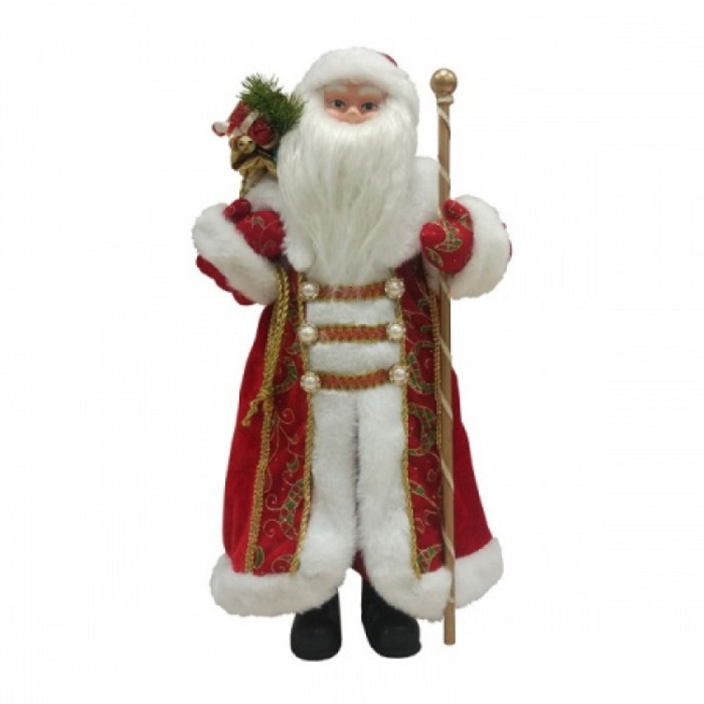 Изображение товара Декоративная фигура Дед Мороз 46 см красный Winter Glade M0146 для новогоднего декора