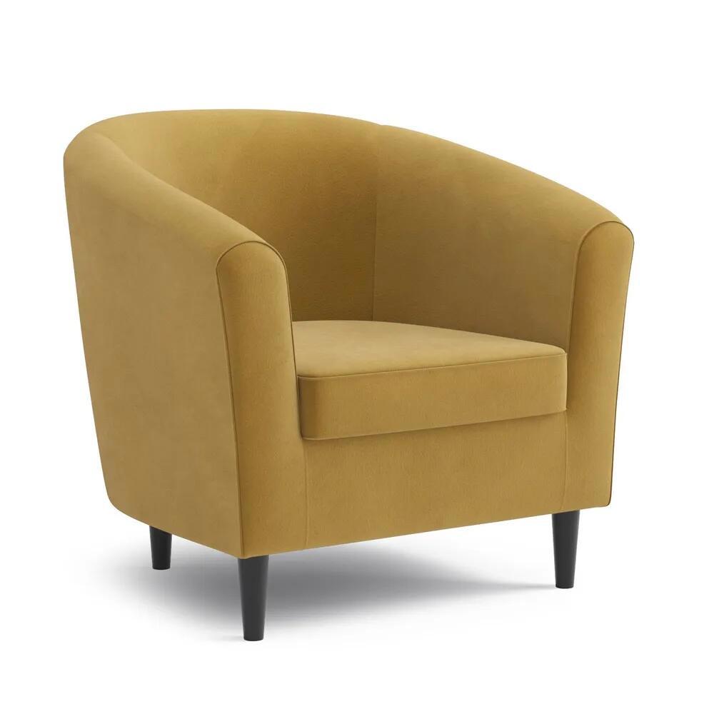 Изображение товара Кресло Salotti Веста 79x121x69 см ткань цвет горчичный