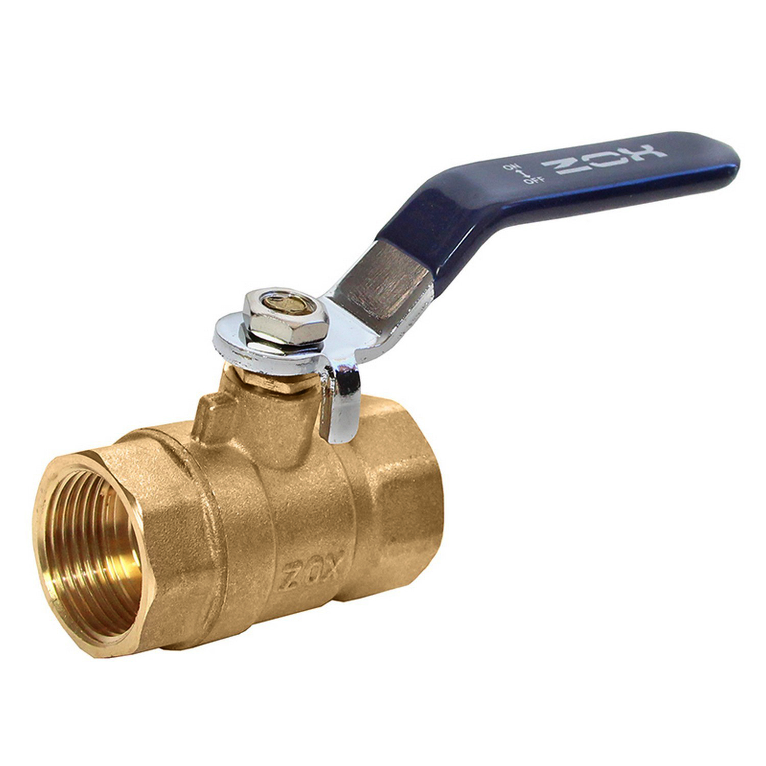 Изображение товара Кран шаровой Zox 2 внутри-внутренняя резьба рукоятка для водопровода