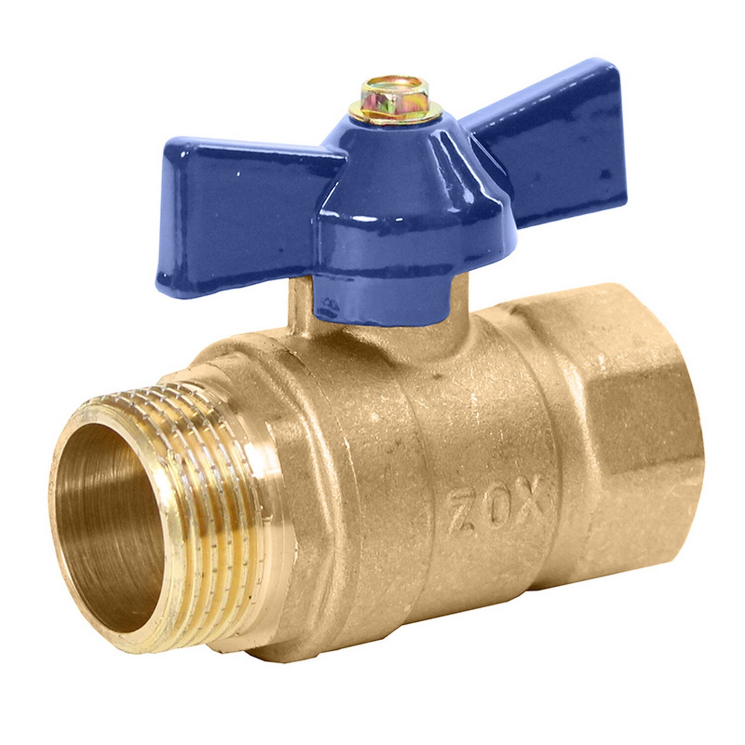 Изображение товара Кран шаровой Zox 3/4 дюйма с бабочкой для воды