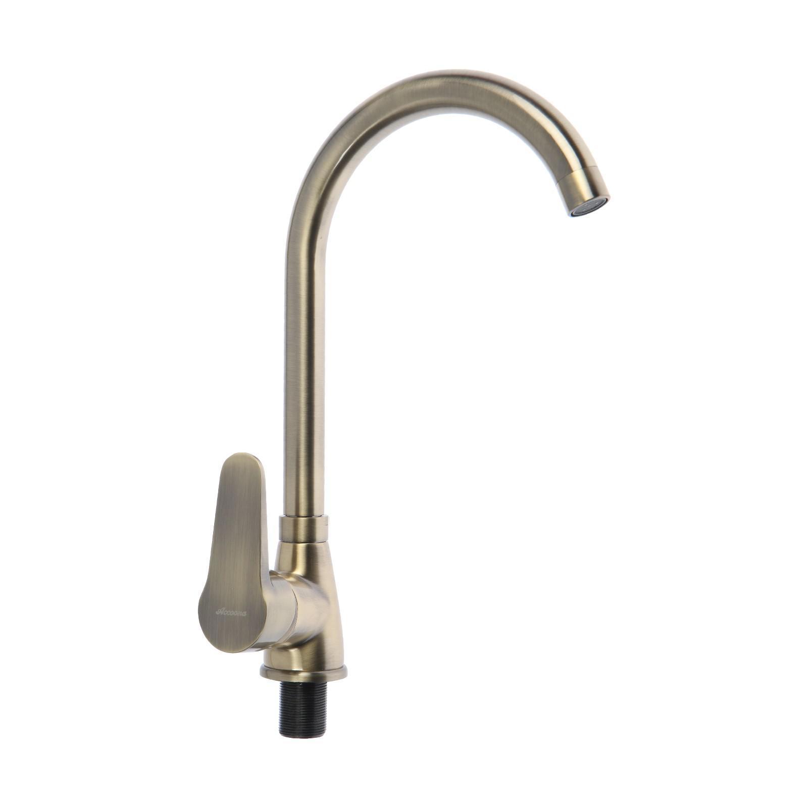 Изображение товара Смеситель для кухни однорычажный Accoona силумин цвет бронза