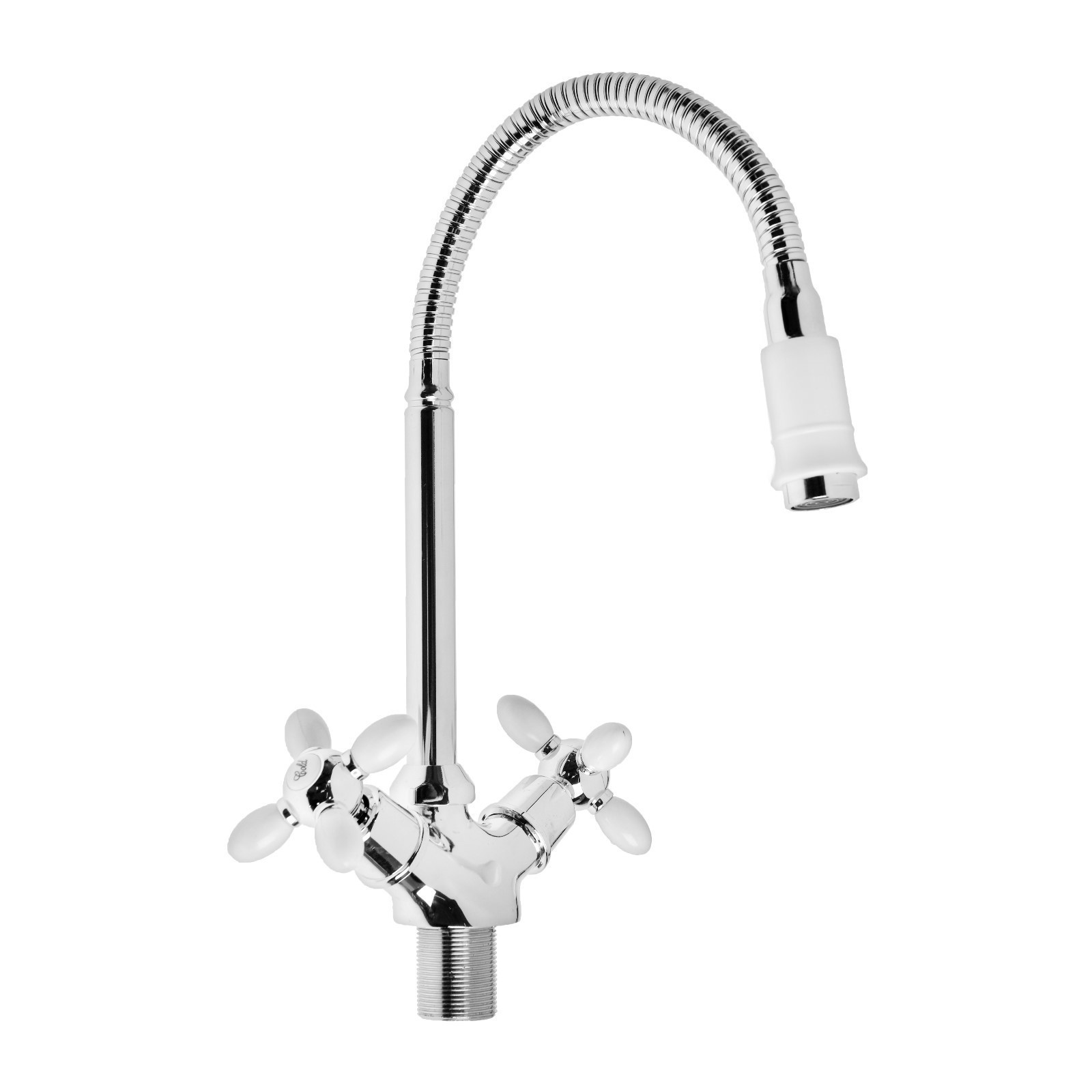 Изображение товара Двухвентильный кухонный смеситель Zein 7610322 с гибким изливом и водосберегающим аэратором