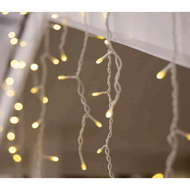 Изображение товара Электрогирлянда бахрома Clever-light wisil4 3х3 м 100 LED теплый белый уличная соединяемая