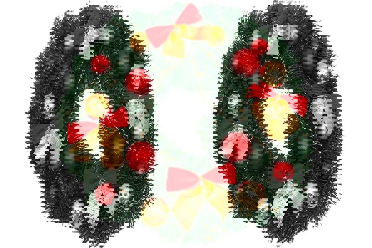 Изображение товара Рождественский венок Homium NYhappy04 ø 27 см с декором