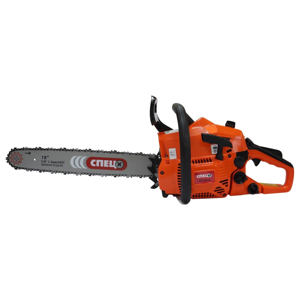 Изображение товара Бензопила Спец БП-4018 2. 20 л. с. шина 45 см - мощная цепная пила для дома и работы