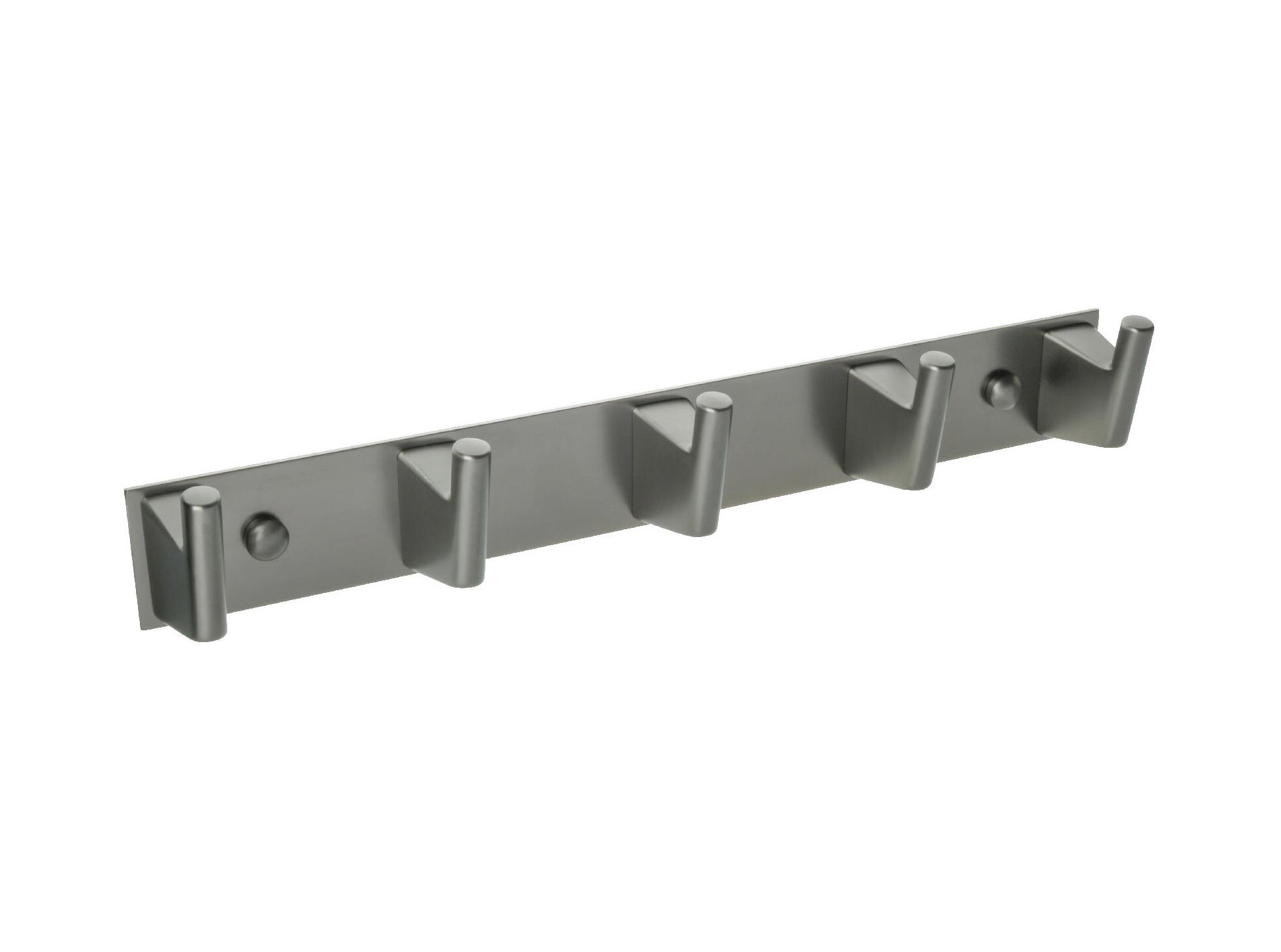 Изображение товара Стальная настенная вешалка Fixsen Trend Graphite FX-98005-5 с 5 крючками для ванной и дома