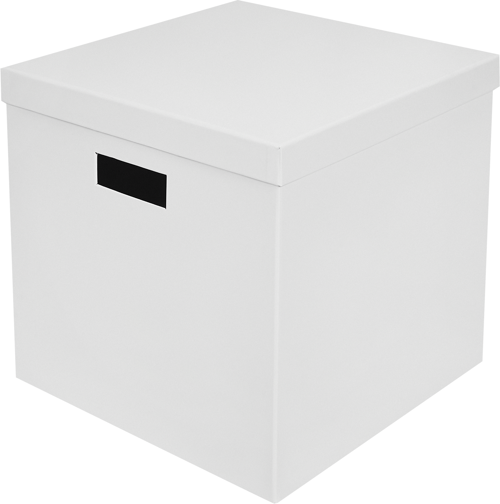 Изображение товара Коробка для хранения 30x31x31 см картон цвет белый 2 шт