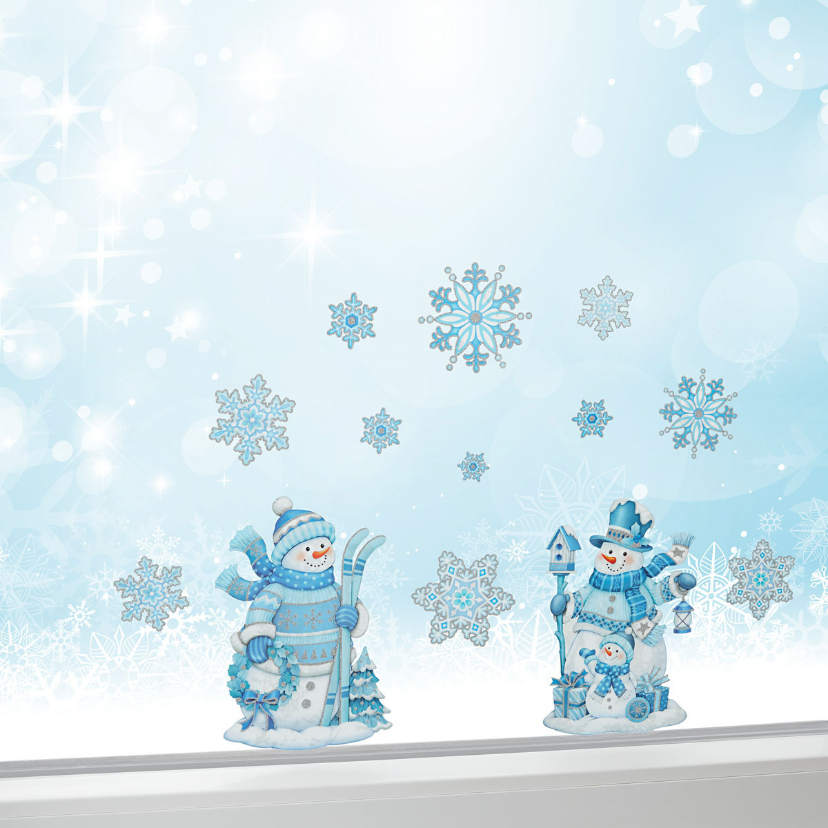 Изображение товара Наклейка Frank Снеговик 21 см х 14 см 13 шт