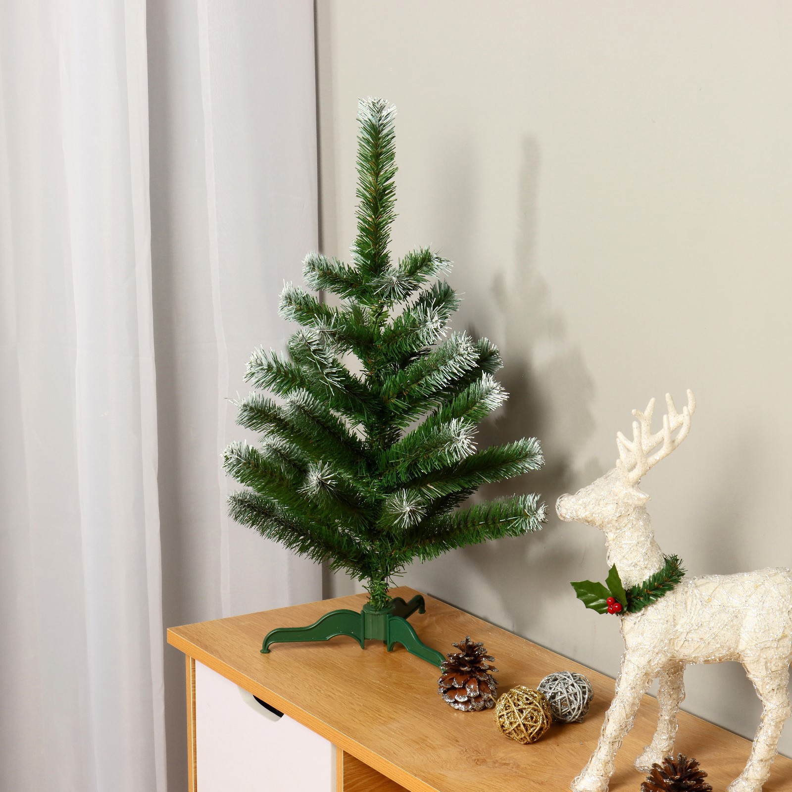 Изображение товара Ель новогодняя искусственная Max Christmas 55 см классическая белоснежная