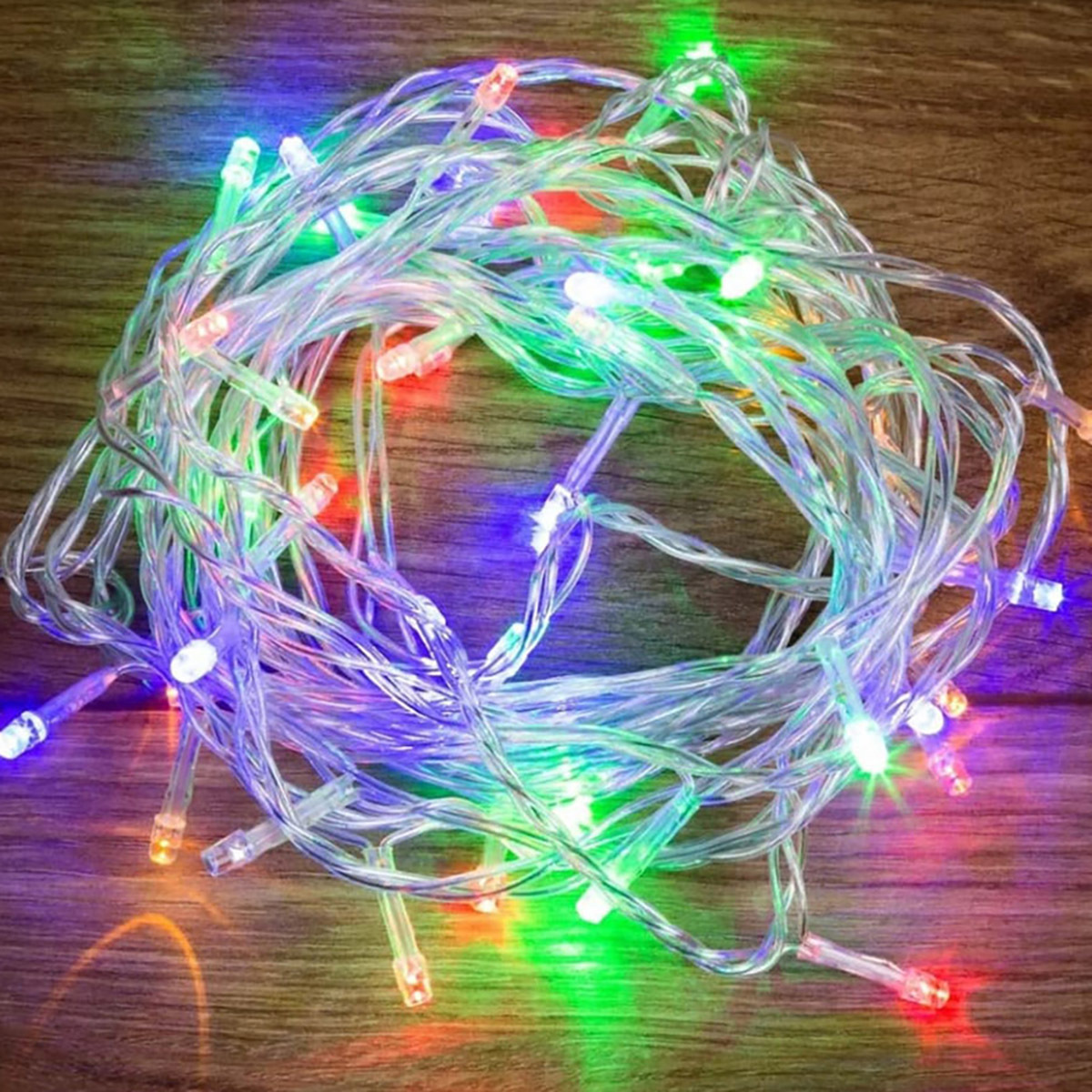 Изображение товара Электрогирлянда универсальная Neon-night 225677 гирлянда 1 м 1 ламп бесцветный 1 режимов работы