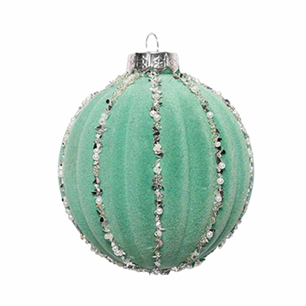 Изображение товара Набор елочных шаров Вертикаль 262557 262557 10 см пластик зеленый 1 шт