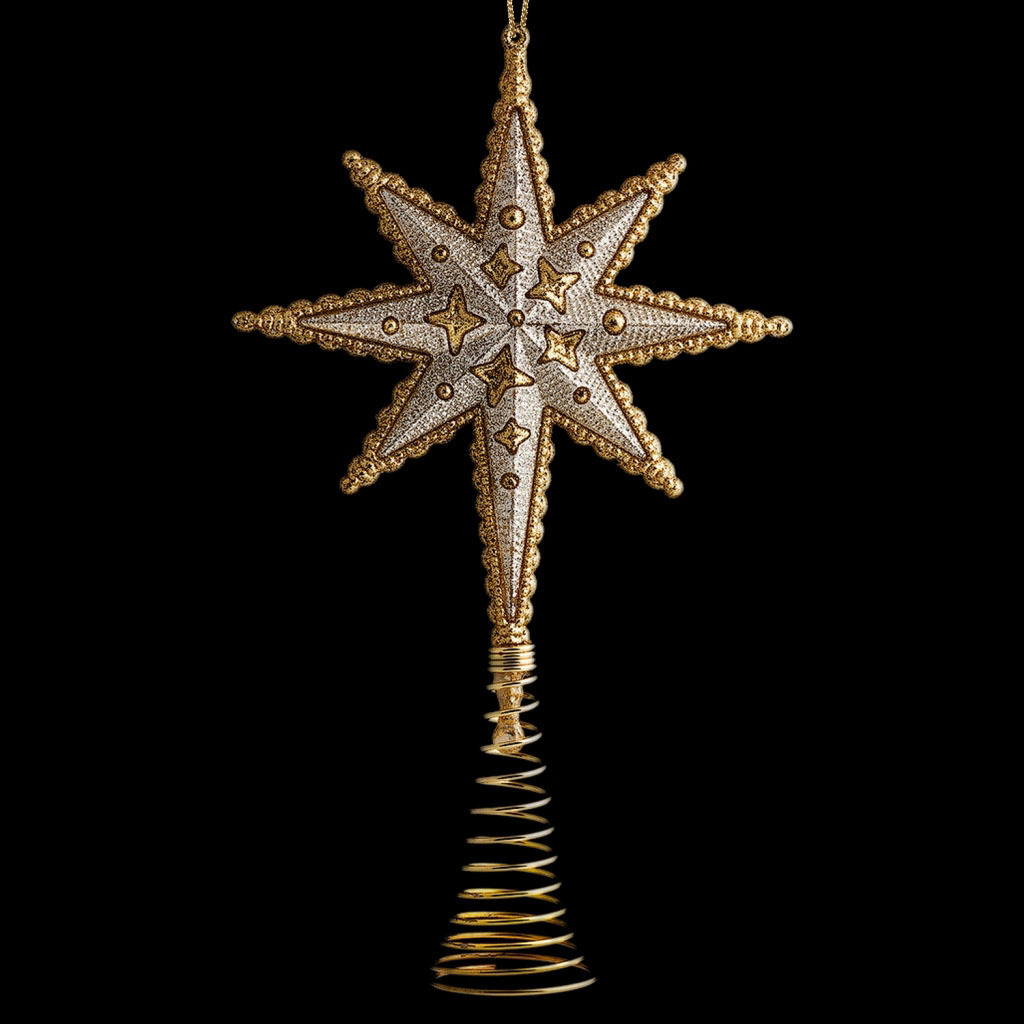 Изображение товара Верхушка на елку Erichkrause decor Орион h 40 см жёлтый/золотой