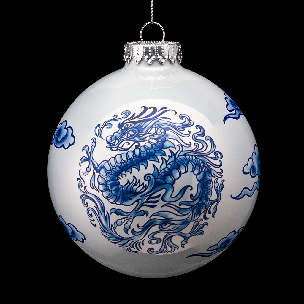 Изображение товара Елочный шар Erichkrause decor 59404 Китайский дракон 10 см стекло разноцветный