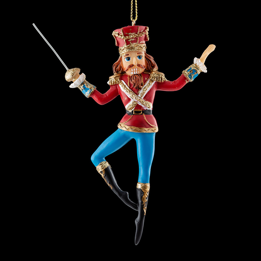 Изображение товара Елочная игрушка Щелкунчик со шпагой Erichkrause decor 50996 36 см х 38 см разноцветный