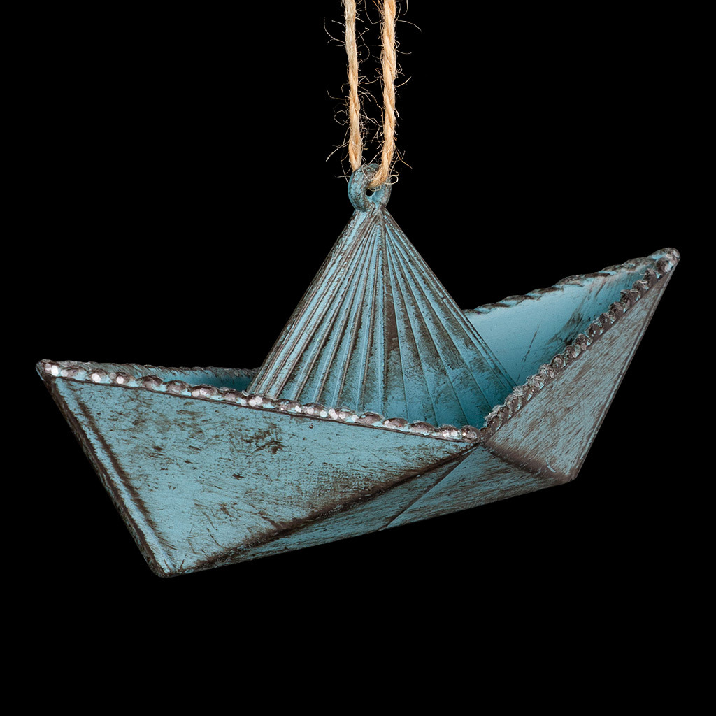 Изображение товара Елочная игрушка Кораблик Erichkrause decor 58899 45 см синяя для елки и декора